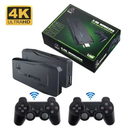 Video games console with wireless controller